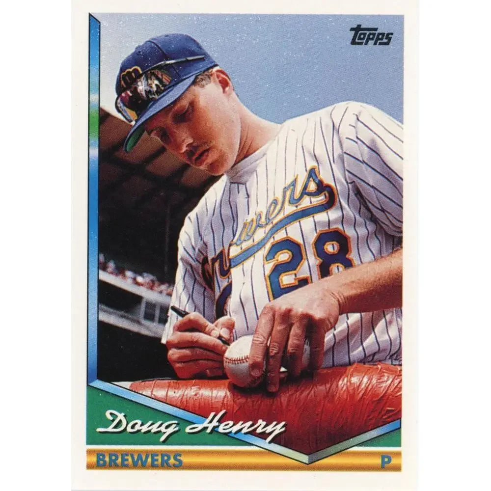 1994 Topps Doug Henry # 16 Milwaukee Brewers